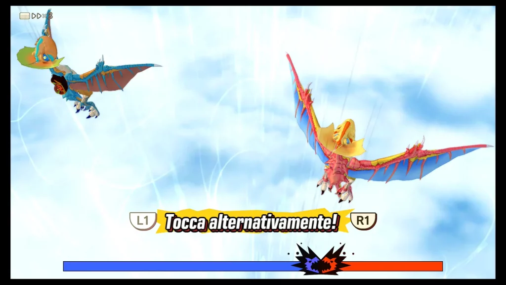 monster hunter storie combattimento aereo