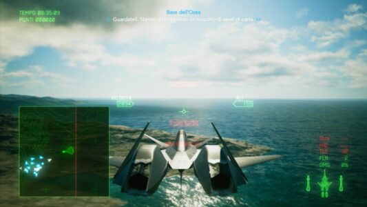 ACE COMBAT 7 SKIES UNKNOWN VOLO A PELO D'ACQUA