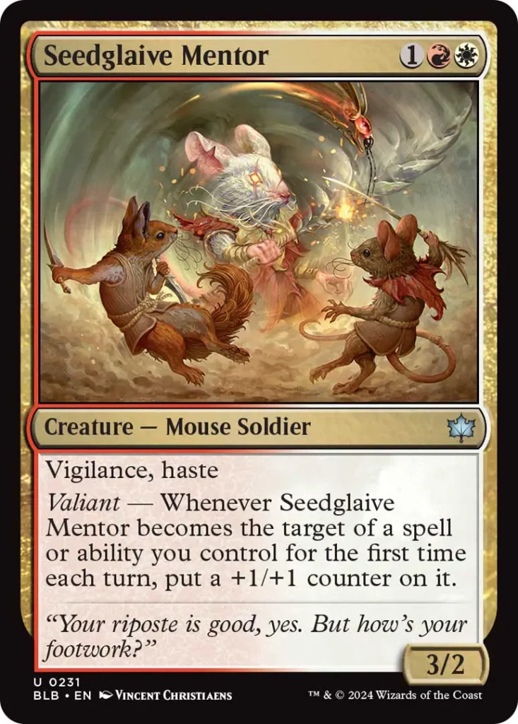 bloomburrow seedglaive mentor