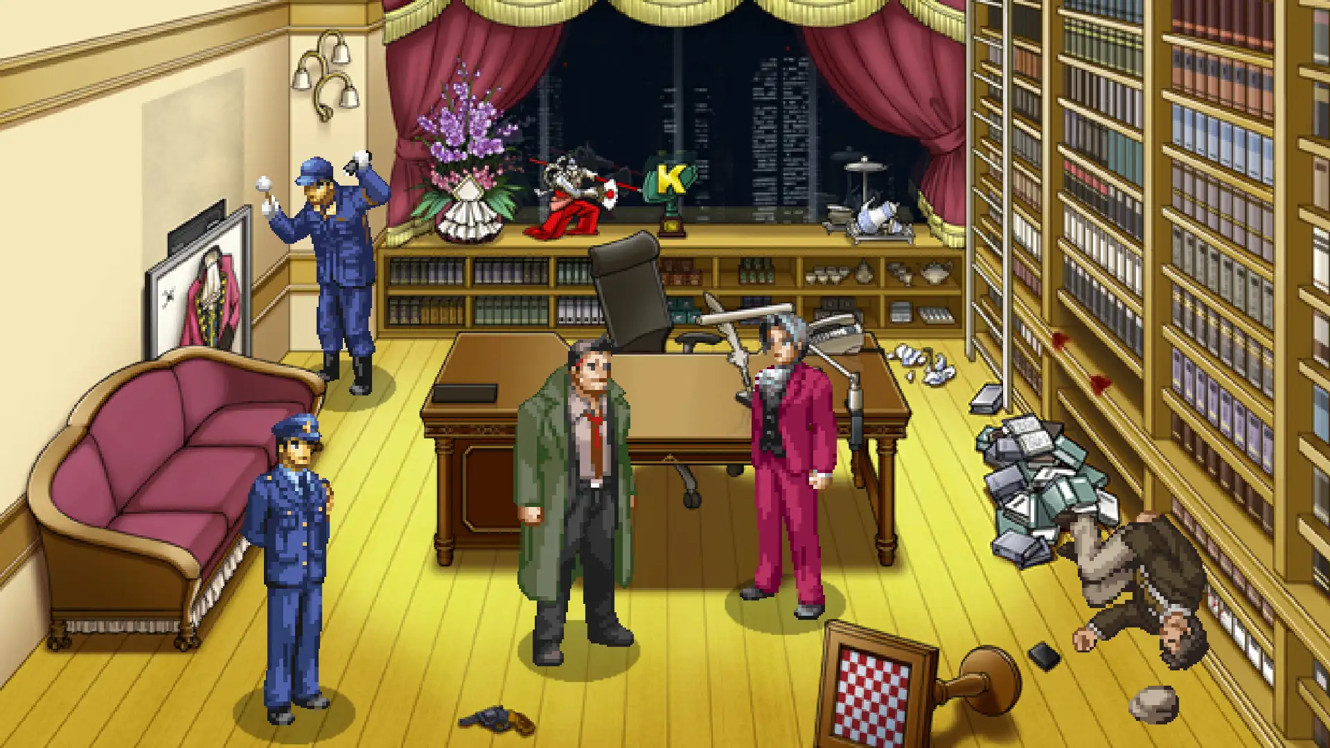 Capcom ANTEPRIMA Marvel vs Capcom e Ace Attorney Investigations @Gamescom 2024 una scena del crimine