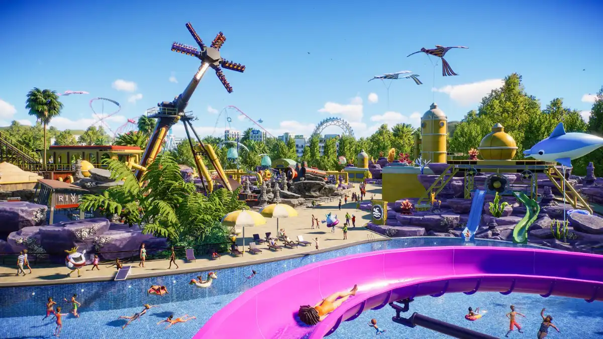 Planet Coaster 2, il nuovo video mostra le giostre acquatiche e altre novità