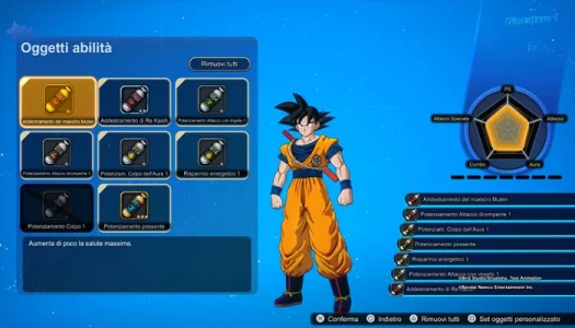 Dragon Ball Sparking Zero Personalizzazione personaggi