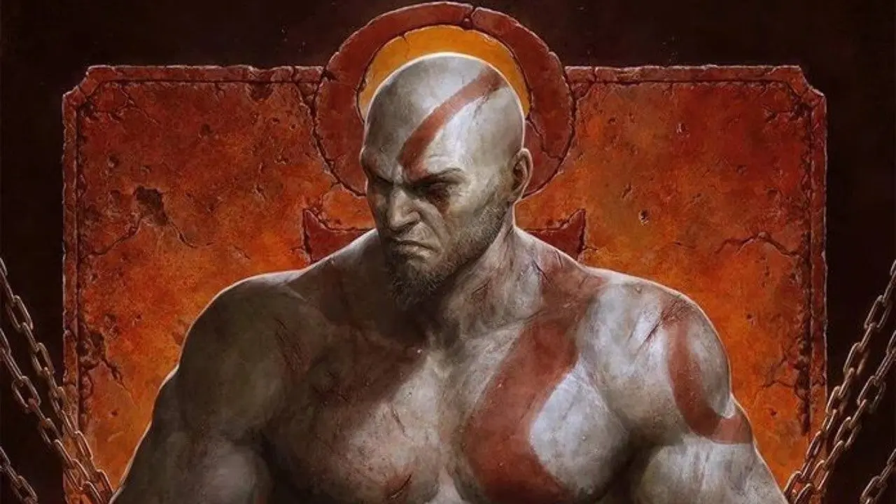 Kratos raffigurato nella serie fumetti God of War: Fallen God