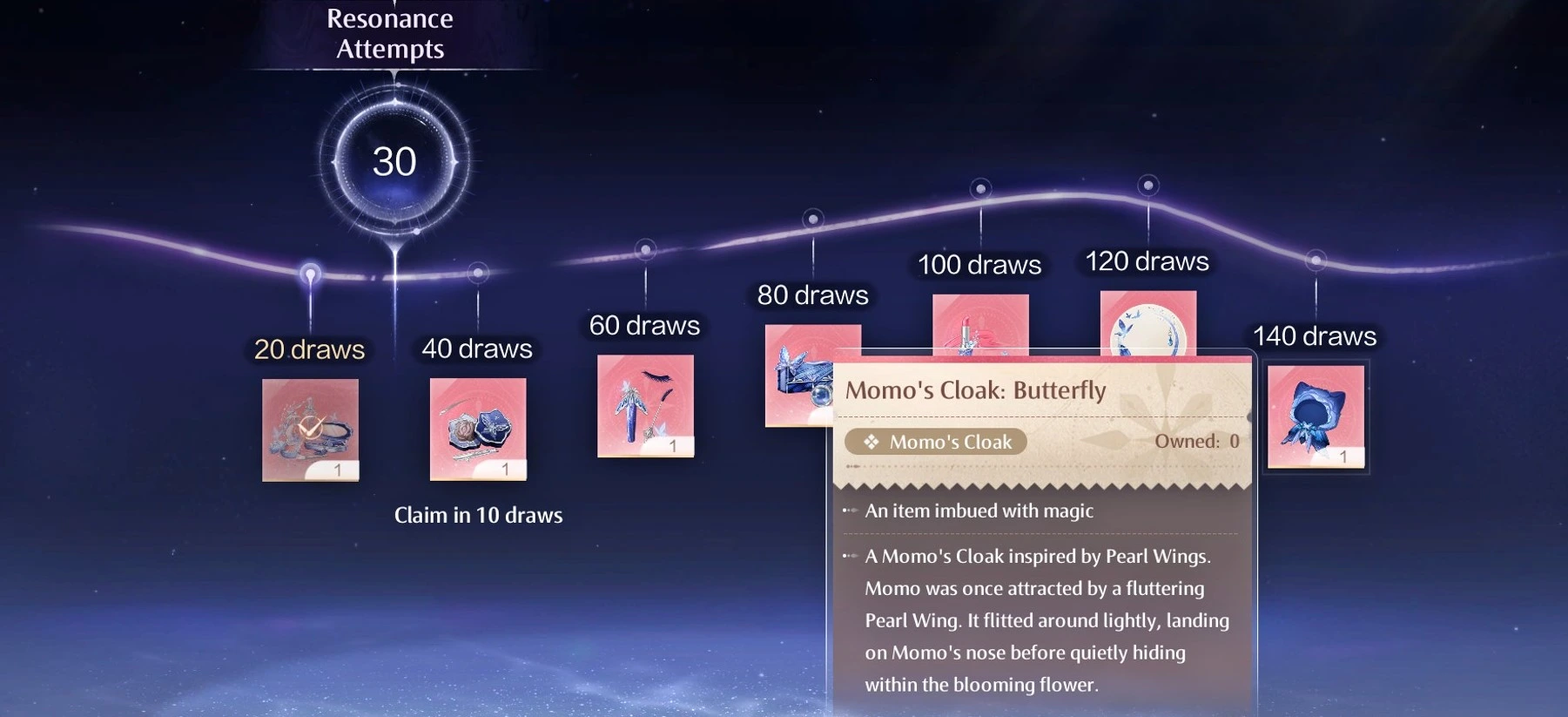 Infinity Nikki Banner, Codici, Reward