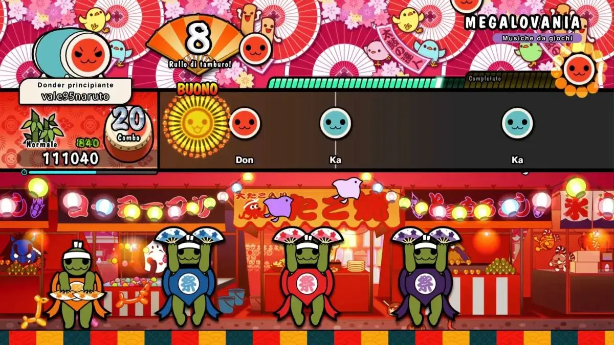 Taiko no Tatsujin Rhythm Festival Recensione - Modalità Taiko