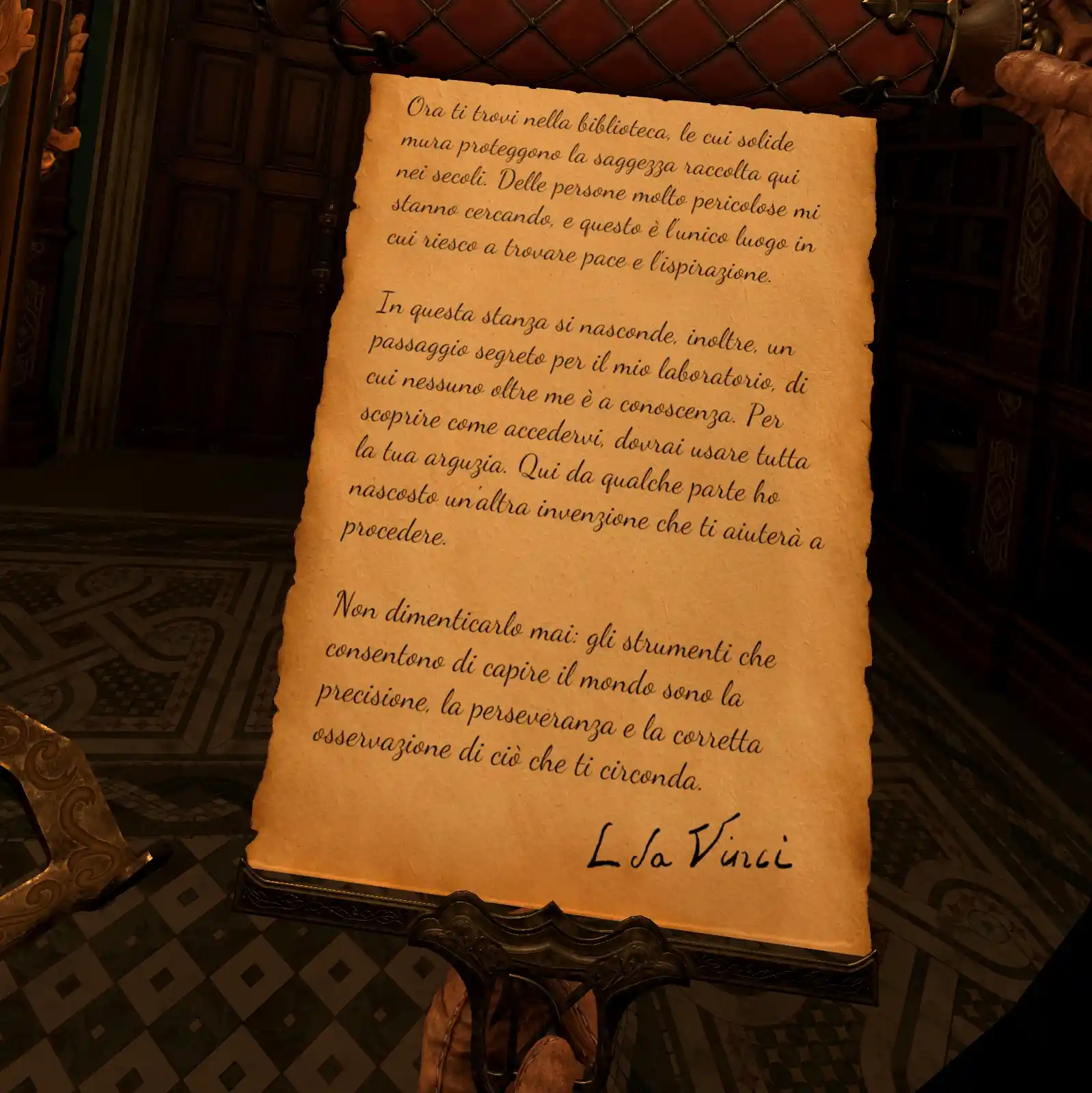 The House of Da Vinci VR Recensione Storia