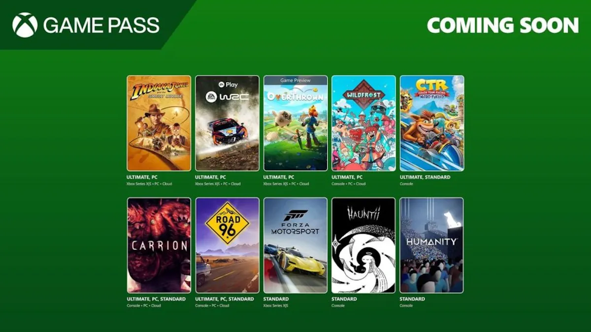 Xbox Game Pass dicembre 2024