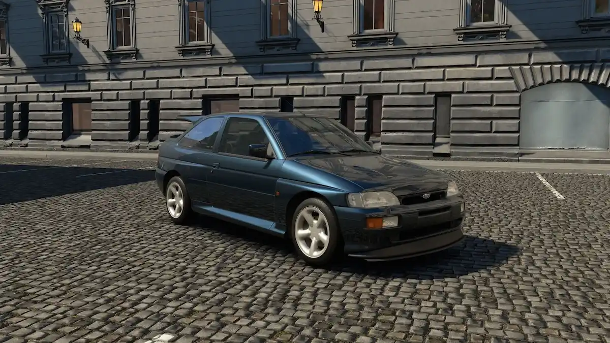 Una delle auto disponibili nell'accesso anticipato: Ford Escort Cosworth