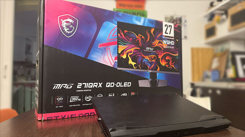 MSi MPG 271QRX unboxing schermo gaming