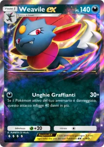 scontro spaziotemporale weavile ex