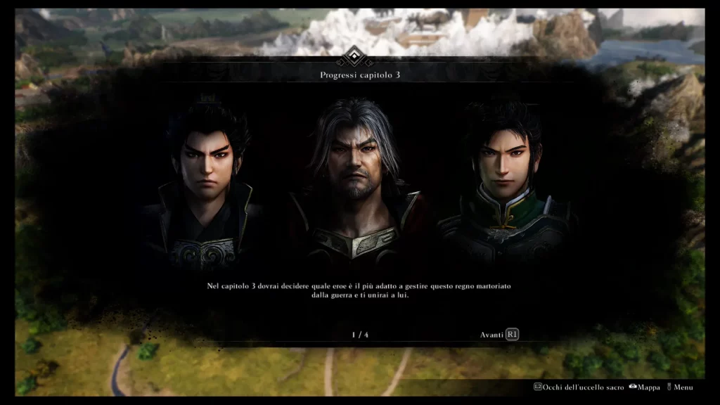 Dynasty Warriors Origins scelte